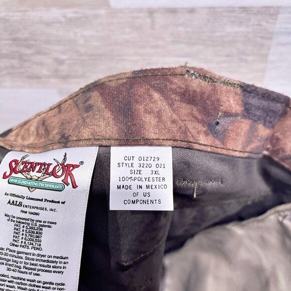 Scentlok Advantage Timber Fleece Hunting Pants Brown Camo Odor Control Mens 3XL - Picture 8 of 8